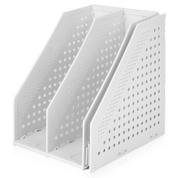 Лоток вертикальный Deli 78995Grey складной 3 отделения серый