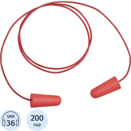Беруши DELTA PLUS со шнурком (CONICCO200JA) 200 пар/уп