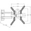 Кронштейн Digis 23-55, 2 колена, VESA макс. 400x400мм, до 35кг, DSM-8043