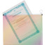 Папка-конверт на молнии zip А4 Attache Selection Rainbow, РР,180мкм
