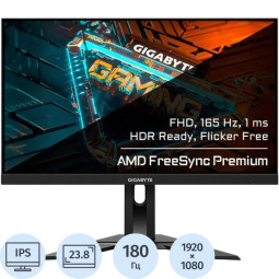 Монитор GIGABYTE(EU 9DG24F2-00-1BBEU)23.8&#039;&#039;/FHD/IPS/165Hz/300cd/1мs/HDMI/DP