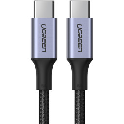 Кабель UGREEN USB C PD 100 Вт, в оплетке, черный. 1м (70427)