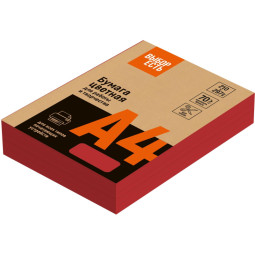 Бумага цветная (красный интенсив), 70г, А4, 500 л