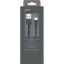 Кабель USB PERO DC-04 Type-C, 3А, 2м, Blue-black (Fast Charge)