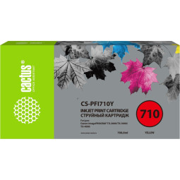 Картридж струйный Cactus CS-PFI710Y жел. для Canon IPF TX-2000/3000/4000