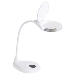 Лупа настольная 3D REXANT с подсвет.3 LED,сенсорн.регулир.яркос,EXPERT,бел