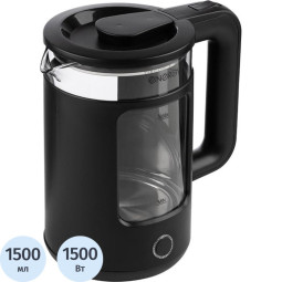 Чайник ENERGY E-256 (1.5л) стекло, черный