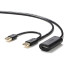 Удлинитель UGREEN US137 USB 2.0 Active, 5м, черный (20213)
