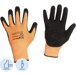 Перчатки защитные от порезов SCAFFA Рубеж Нит Е DY1350S-OR/BLK р.8