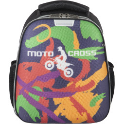 Ранец №1School Basic Moto cross 2 отд., эргоном. cпинка