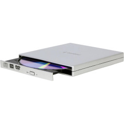 Привод внешний Gembird DVD-USB-02-SV CD/DVD USB 2.0, пластик, серебристый
