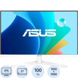 Монитор ASUS VY279HF-W(90LM06D2-B02170)27/FHD/IPS/100Hz/250cd/1ms/VESA/HDMI