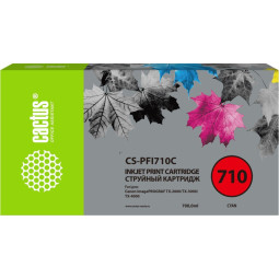 Картридж струйный Cactus CS-PFI710C гол.для Canon IPF TX-2000/3000/4000