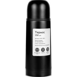 Термос Relaxika 101 (0,35 литра)черн (стикерпак Красоты России)R101.350.2