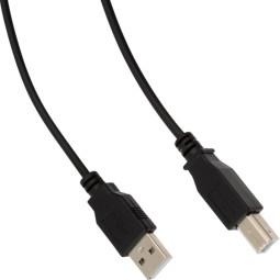 Кабель USB 2.0 AM/BM, 3м, чер (OAVDC002)