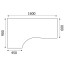 Стол SL Simple левый SET160-1L (SE-1600L) серый