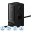 Зарядное устройство сетевое Baseus PSLR000301 2AC+1A+1C retr 65W черный