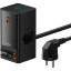 Зарядное устройство сетевое Baseus PSLR000301 2AC+1A+1C retr 65W черный