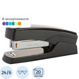 Степлер M&amp;G N24/6,на 20 листов, металл, пластик, каучук, цвет в ассорт