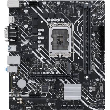 Материнская плата ASUS PRIME H610M-D D4, H610 s1700, 2xDDR4, mATX
