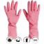Перчатки резиновые Paclan Practi Comfort розовые 4076514 р.М