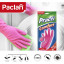 Перчатки резиновые Paclan Practi Comfort розовые 4076514 р.М