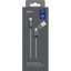 Кабель PERO, DC-07, 1м, Type-C/USB-A to Lightning, 20W, серый