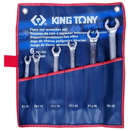 Набор ключей разрезных, 8-22 мм, 6 предметов KING TONY