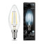 Лампа светодиодная Gauss LED Filament Свеча E14 11Вт 750Лм 4100К, 103801211