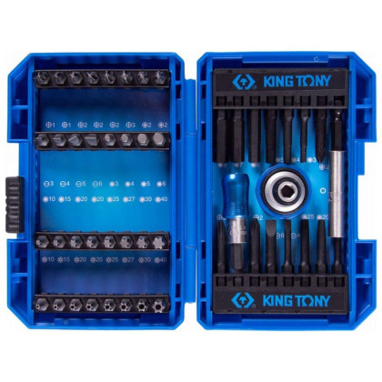 Набор бит 1/4, PH, PZ, Hex, Torx, Slotted,49 предметов KING TONY