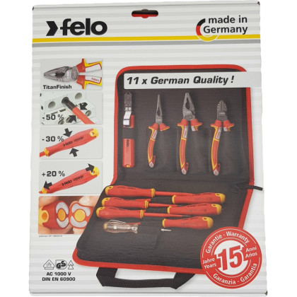 Набор инструмента диэлектрический, в сумке Felo 41381104