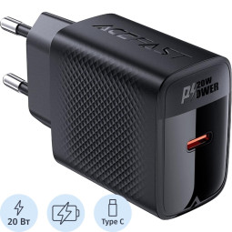 Зарядное устройство сетевое ACEFAST (AF-A82-BK) PD20W GaN single USB-C