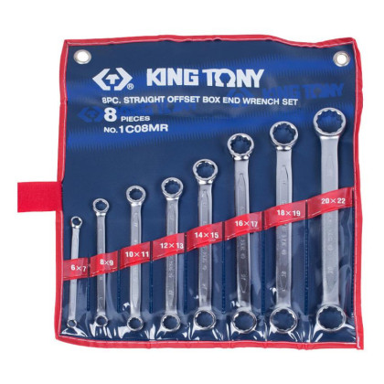Набор ключей накидных, 6-22 мм 8 предметов KING TONY