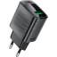 Зарядное устройство сетевое ACEFAST (AF-A90P3-BK)QC18W GaN USB-A с каб