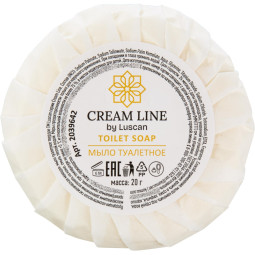 Мыло туалетное Luscan Cream Line,круглое 20гр, 350 шт/уп