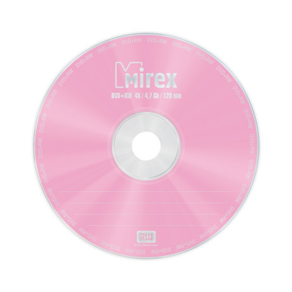 Носители информации DVD+RW, 4x, Mirex, Slim/1, UL130022A4S