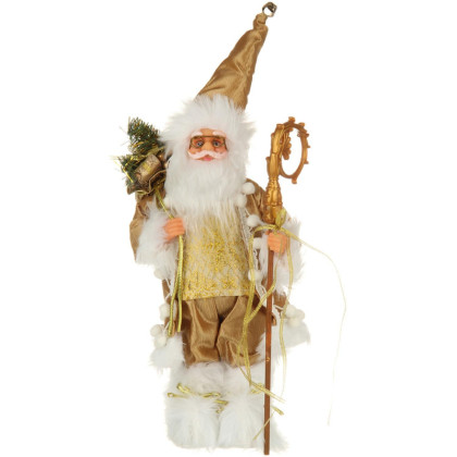 Фигурка Украшение декоративное Дед Мороз   30cm, золот., 112028