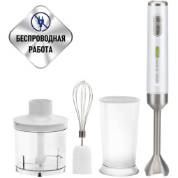 Блендер ручной POLARIS PHB 0746 CordLess, белый