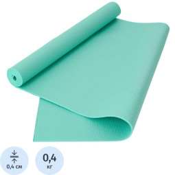 Коврик для йоги и фитн STARFIT FM-101 PVC,0,4см,183x61см,мятн,ЦБ-00001686