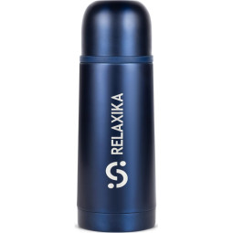 Термос Relaxika 101 (0,35 литра)темно-син(стикерпак 7 вершин), R101.350.3