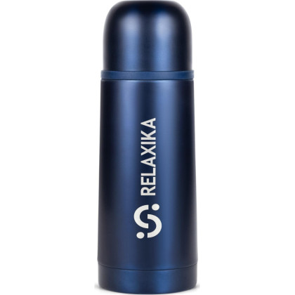 Термос Relaxika 101 (0,35 литра)темно-син(стикерпак 7 вершин), R101.350.3