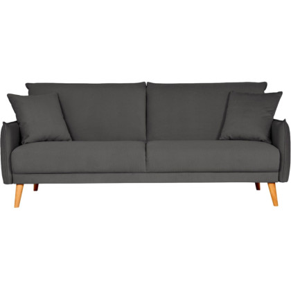Диван _ХД Finsoffa NATTEN Relax 3,раскл.2подушки,тк.вел Amigo Grafit серый