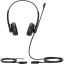 Гарнитура головная Yealink YHS34 Dual Дуо, Проводная, HD звук, QD, RJ9, шт