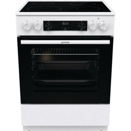 Плита Gorenje GEC6C40WD, стеклокерамическая
