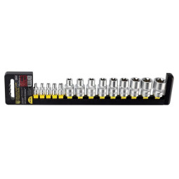 Набор головок торцевых TORX 1/2- 1/4 14 предметов BERGER BG2165