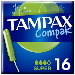 Тампоны TAMPAX Compak Super Duo с аппликатором 16шт/уп