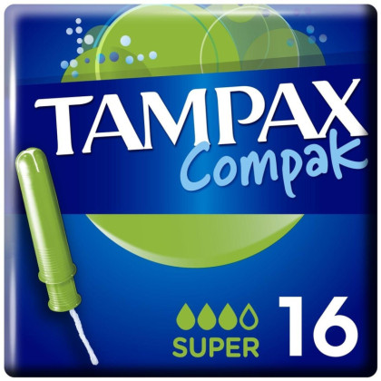 Тампоны TAMPAX Compak Super Duo с аппликатором 16шт/уп