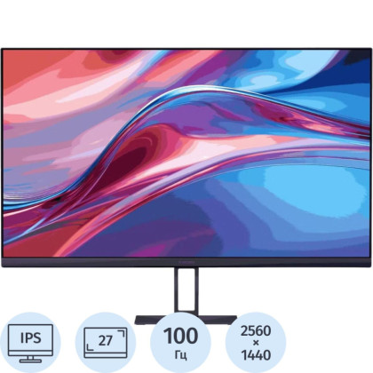 Монитор Xiaomi 2K A27Qi (ELA5812EU)27/WQHD/IPS/100Hz/250cd/6ms/HDMI/DP