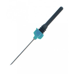Игла двусторонняя 23G (0,6х38мм) голубая Lind-Vac 100шт/уп