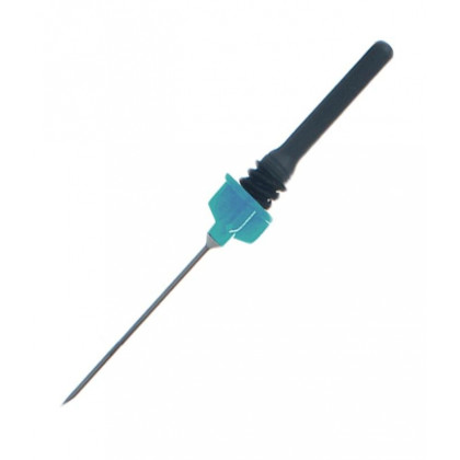 Игла двусторонняя 23G (0,6х38мм) голубая Lind-Vac 100шт/уп